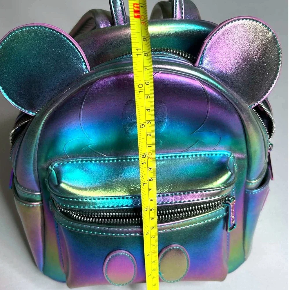 Disney Loungefly Mickey Mouse Iridescent Oil Slick Mini Backpack WDBK0719